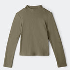 Blusa Manga Longa Com Gola Alta Hering Kids Feminina - Verde