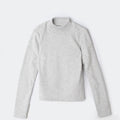 Blusa Básica Manga Longa Com Gola Alta Hering Kids Feminina - Cinza