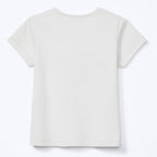 Blusa Manga Curta Toddler Estampada Hering Kids Feminino – Off-White