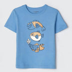 Camiseta com Estampa Toddler Hering Kids Masculino - Azul