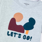 Camiseta Manga Curta Toddler Estampada Hering Kids Masculino – Cinza
