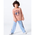 Camiseta Manga Longa Hering Kids Com Estampa Masculina - Bege