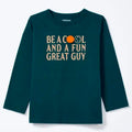Camiseta Manga Longa Hering Kids Com Estampa Masculina - Verde