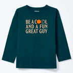 Camiseta Manga Longa Hering Kids Com Estampa Masculina - Verde