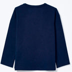 Camiseta Manga Longa Hering Kids Com Estampa Masculina- Azul