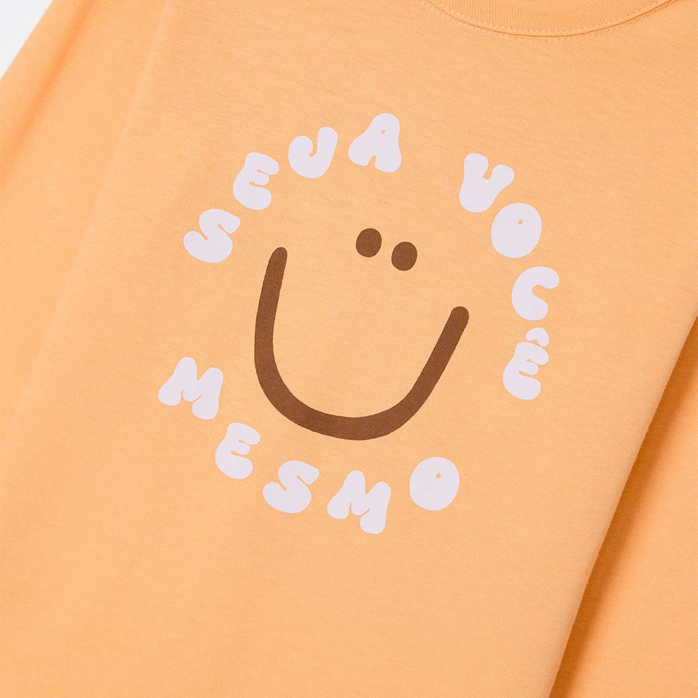 Camiseta Manga Longa Infantil Estampada Laranja Hering – Masculina