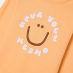Camiseta Manga Longa Infantil Estampada Laranja Hering – Masculina