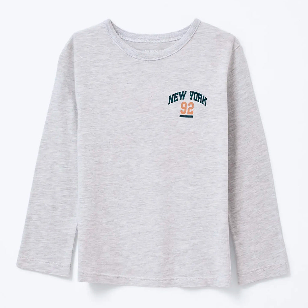 Camiseta Manga Longa New York Infantil Hering – Masculina