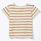 Blusa Manga Curta em Ribana Toddler Hering Kids Feminino - Amarelo