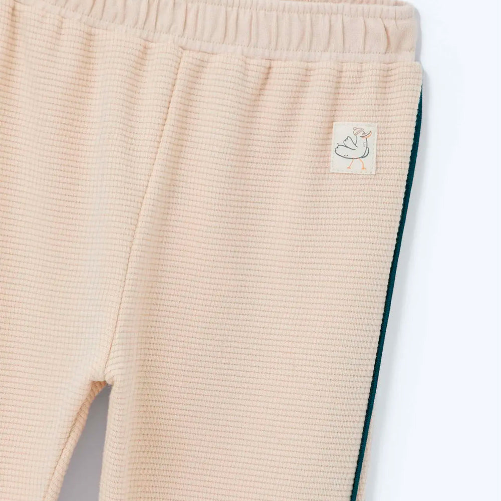 Calça Jogger Toddler Regular Hering Kids Masculino - Nude