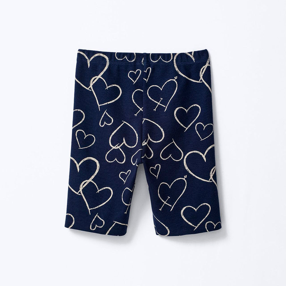 Bermuda Ciclista Estampada Hering Kids Feminino – Azul