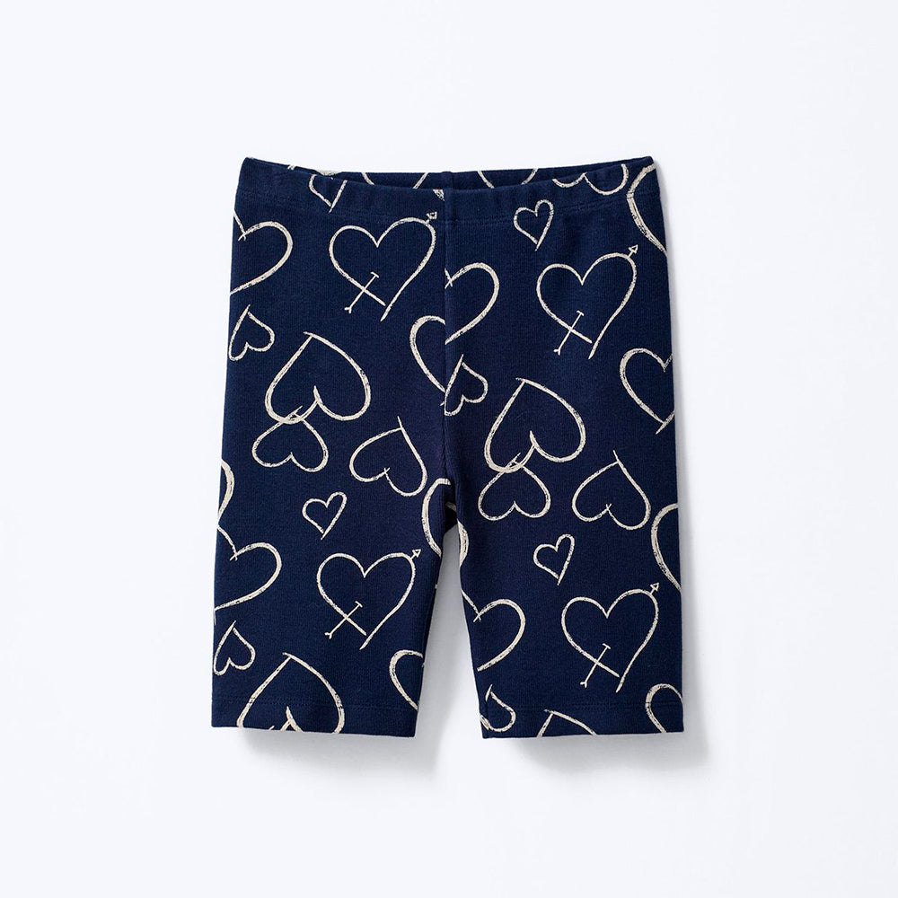 Bermuda Ciclista Estampada Hering Kids Feminino – Azul