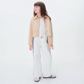 Calça Wide Leg Infantil em Moletom Off White Hering – Feminina