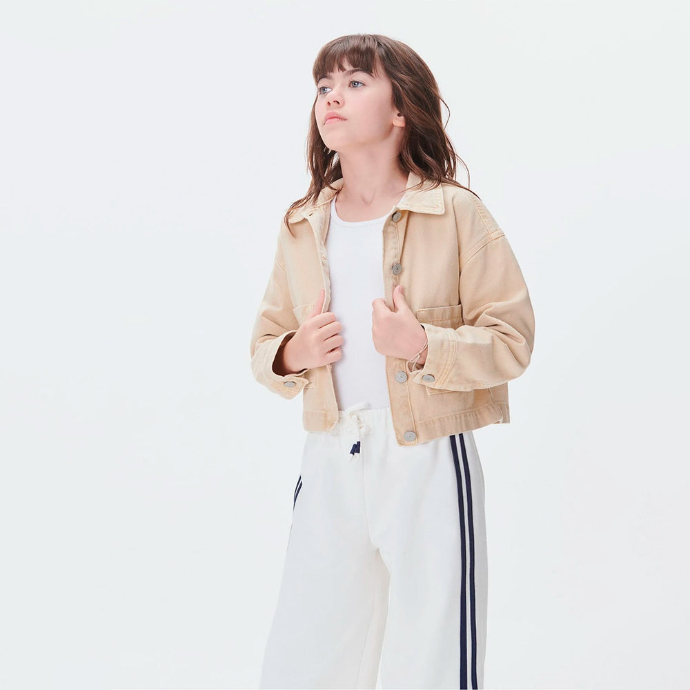 Calça Wide Leg Infantil em Moletom Off White Hering – Feminina