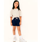 Shorts Runner Moletom Infantil Hering Kids Feminino – Azul