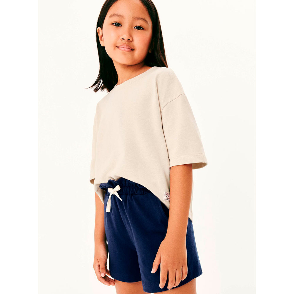Shorts Runner Moletom Infantil Hering Kids Feminino – Azul