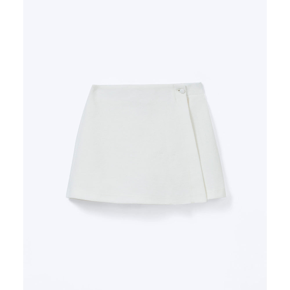 Shorts Saia Tecido Texturizado Hering Kids Feminino – Off-White
