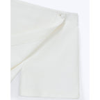 Shorts Saia Tecido Texturizado Hering Kids Feminino – Off-White