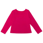 Camiseta Manga Longa Cotton Bordada Pink Charpey - Feminina