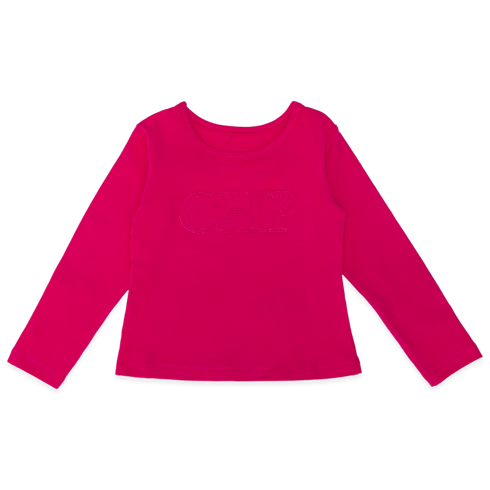 Camiseta Manga Longa Cotton Bordada Pink Charpey - Feminina