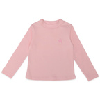 Camiseta Manga Longa Cotton Gola Reta Rosa Charpey - Feminina