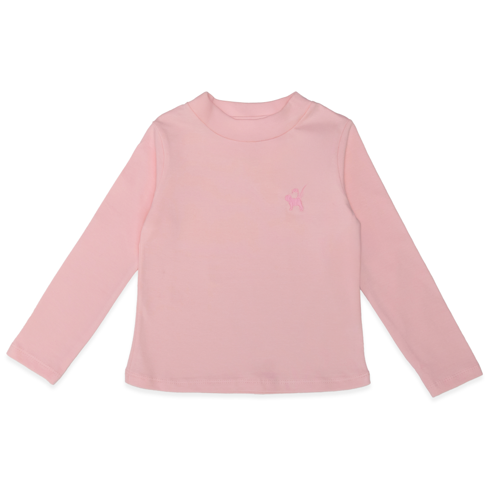 Camiseta Manga Longa Cotton Gola Reta Rosa Charpey - Feminina