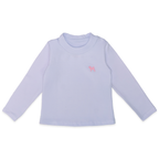 Camiseta Manga Longa Cotton Gola Reta Branca Charpey - Feminina