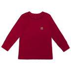 Camiseta Manga Longa Cotton Vermelha Charpey - Masculina