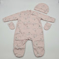 Kit Saída Maternidade Coelhinho Mescla Baby Feminino - Rosa