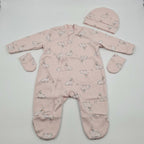 Kit Saída Maternidade Coelhinho Mescla Baby Feminino - Rosa