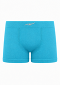 Cueca Boxer Infantil Sem Costura Menino Zee Rucci - Azul Turquesa