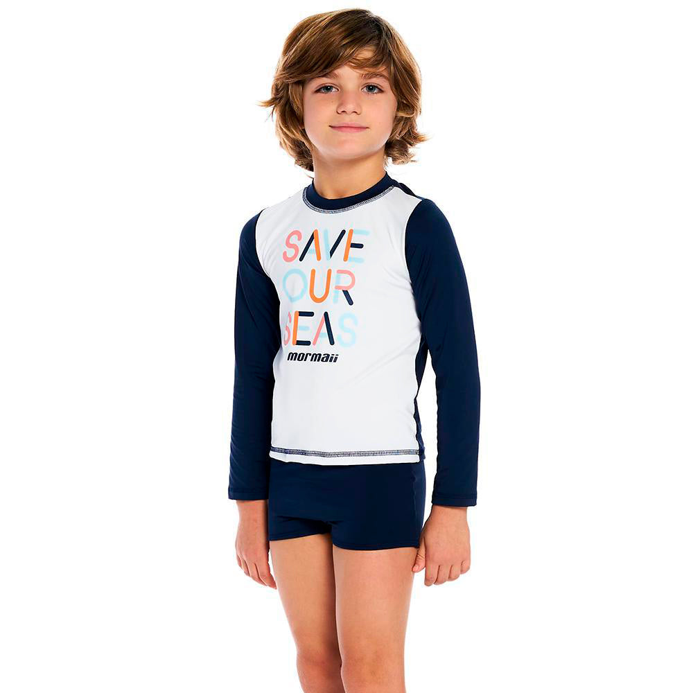 Blusa De Proteção Mormaii Manga Longa Slim Fit Proteção UV50+ - Azul Marinho