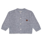 Casaquinho Tricot Trançado Masculino - Mescla