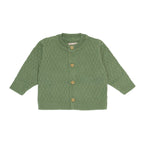 Casaquinho Tricot Ponto Diferenciado Verde Masculino - Mini & Co