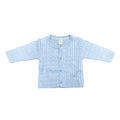 Casaquinho Trançado Tricot Azul Masculino – Mini & Co