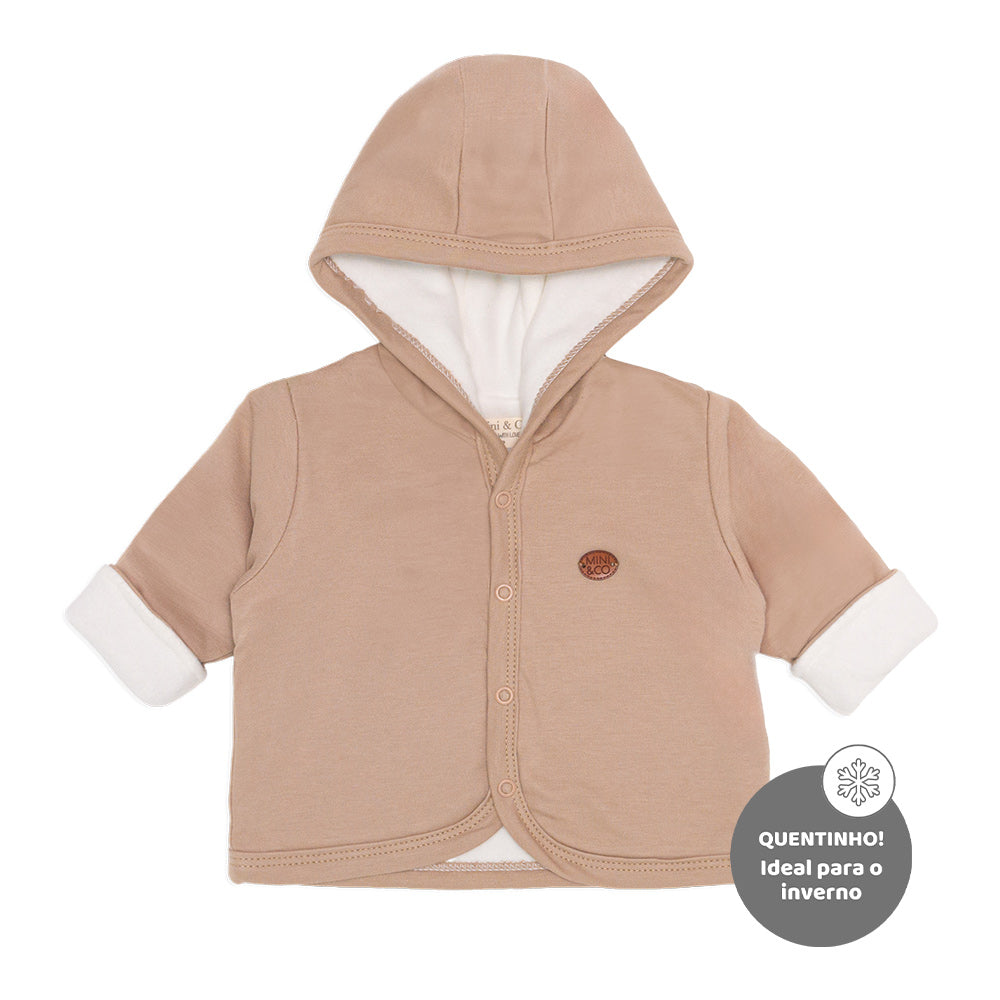 Casaco Forrado com Capuz Plumante Soft Masculino - Bichinhos Transporte