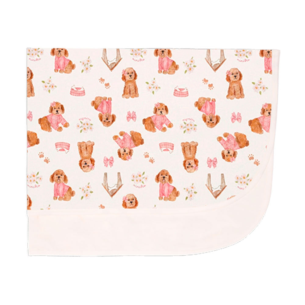 Manta Forrada Avulsa Estampada Mini & Co Feminina - Cachorrinha