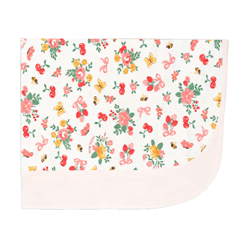 Manta Avulsa Forrada Flores Suedine Feminina Mini & Co - Gatinhas
