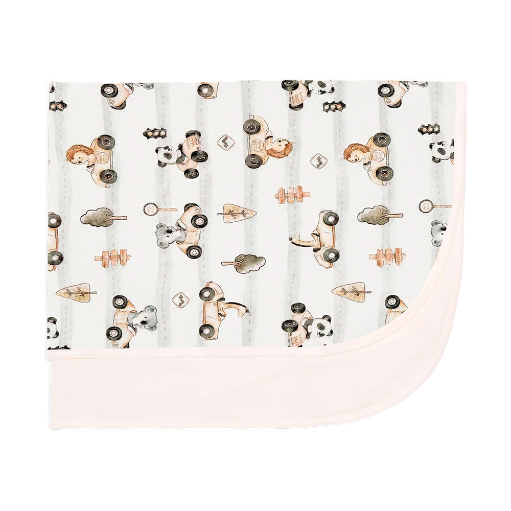 Manta com Forro Avulsa Estampada Mini & Co Masculina – Carrinhos