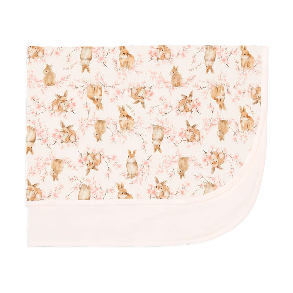 Manta com Forro Avulsa Estampada Mini & Co Feminina – Coelhinhas
