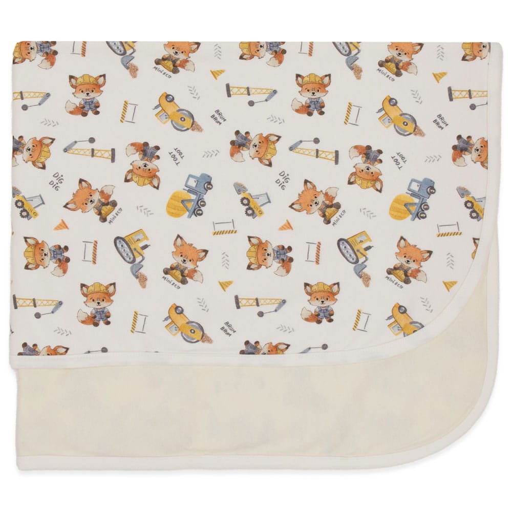 Manta com Forro Avulsa Estampado Masculino - Raposinha