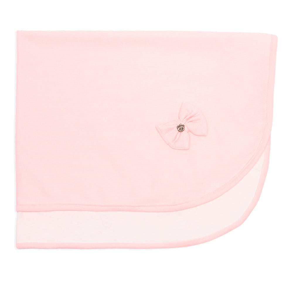 Manta Com Forro Avulsa Mini E Co Com Forro E Laço Tricot E Malha Feminino - Provençal Feminino