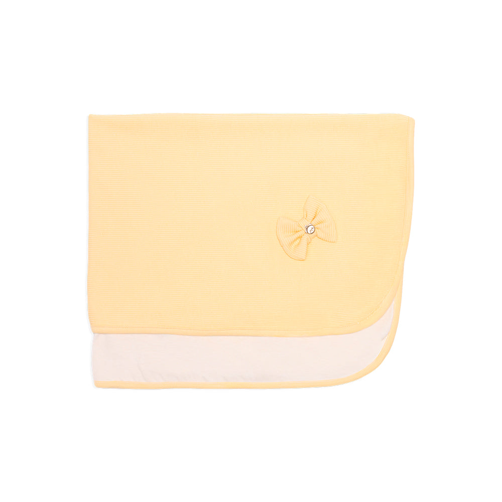 Manta Com Forro E Laço Mini E Co Tricot E Malha Feminina - Passarinhos