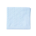 Manta Tricot Trançada Azul Masculina Mini & Co