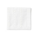 Manta Tricot Trançada Off White Unissex Mini & Co