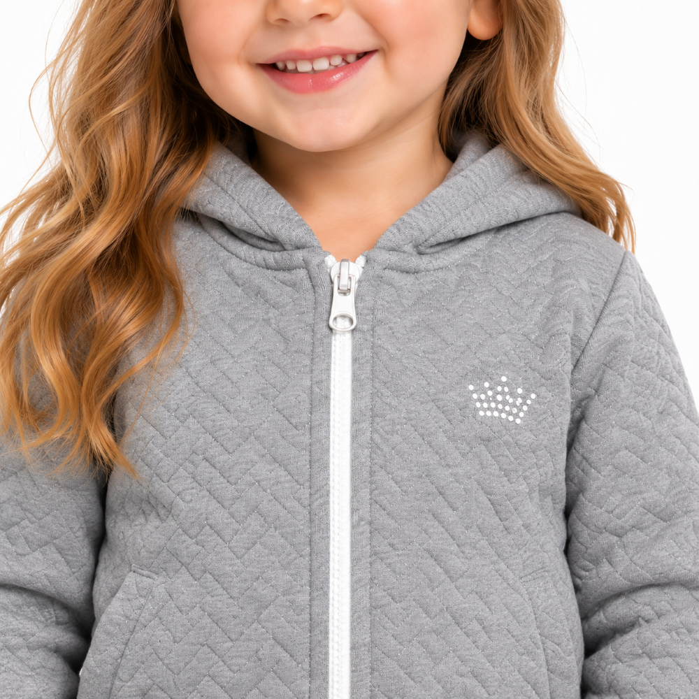 Conjunto Jaqueta e Calça Matelassê Bebê Menina TMX Kids&Teens - Mescla