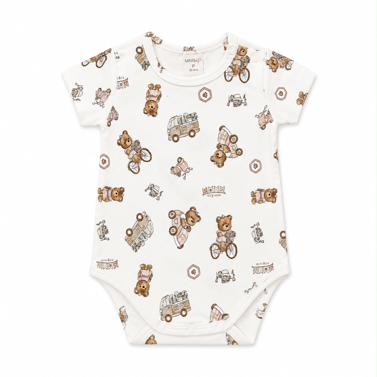 Body Manga Longa Avulso Femino Mini & Co - Ursinhas