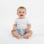 Shorts Avulso Barra Virada Suedine Liso Masculino BabyCotton