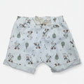 Shorts Avulso Mini e Co Barra Virada Suedine Masculino - Cachorrinho No Parque