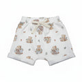 Shorts Avulso Mini e Co Barra Virada Suedine Masculino - Ursinhos